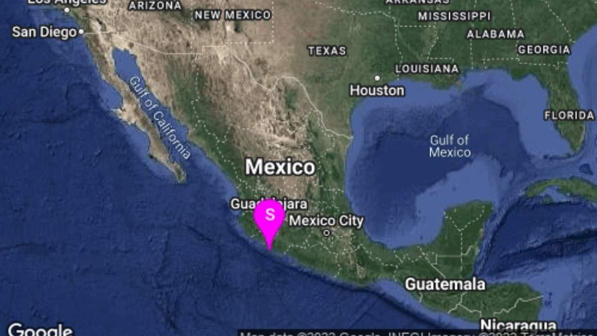 El sitio del epicentro del sismo de este 19 de septiembre de 2022