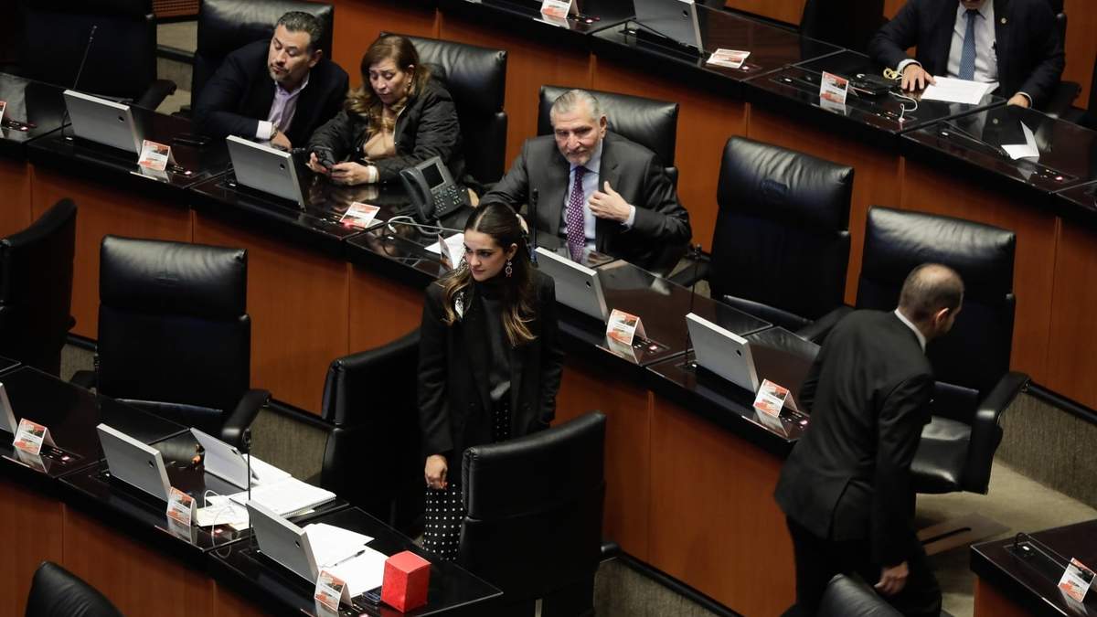 La sesión en el Senado