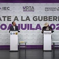 Primer debate en Coahuila: cruce de acusaciones, porras y rechiflas