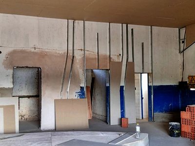 La construcción del museo paleontológico de Picún Leufú se encuentra a mitad de obra