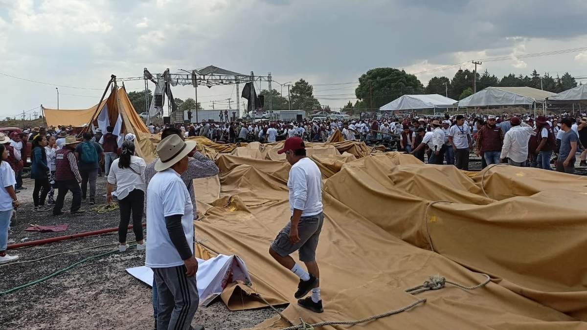 La lona caìda en Xonacatlán