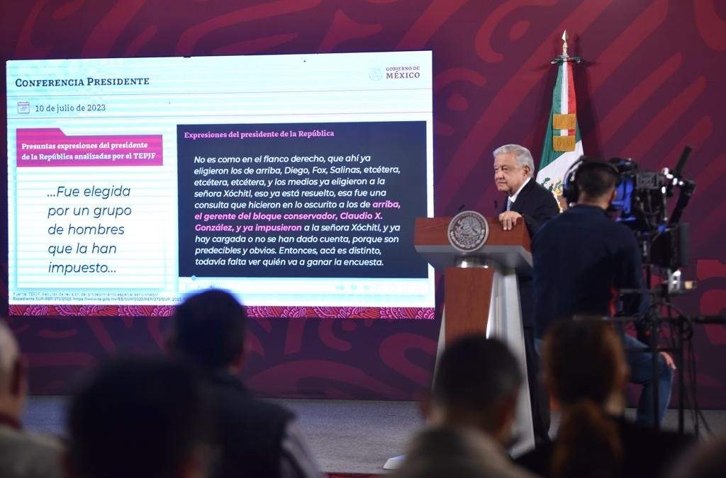 El presidente habla de los comentarios que hizo sobre Xóchitl Gálvez, por los que fue sancionado