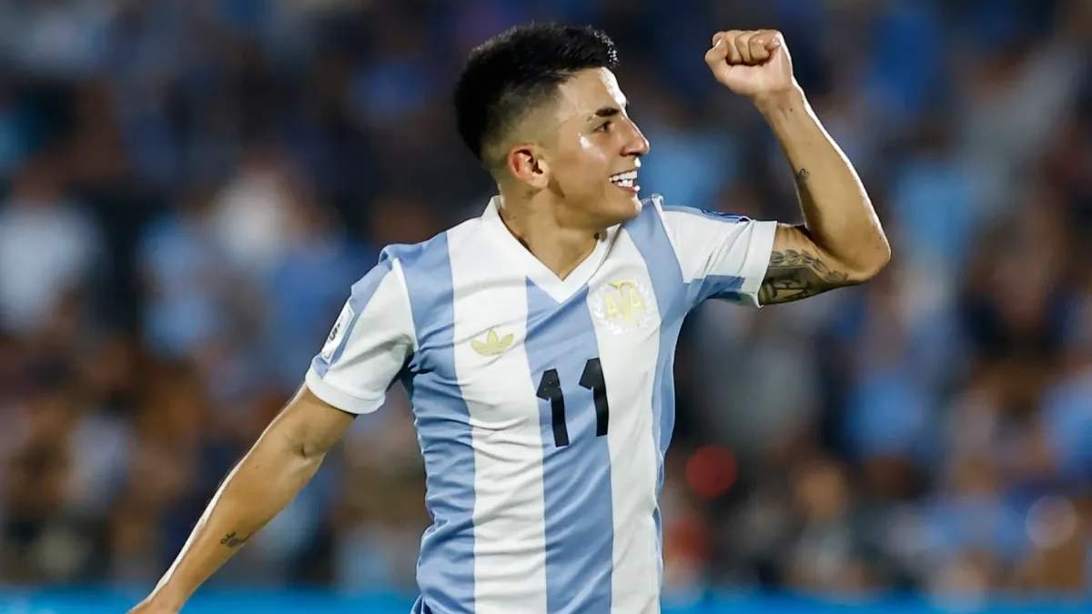 Almada, logró el empate para Argentina.