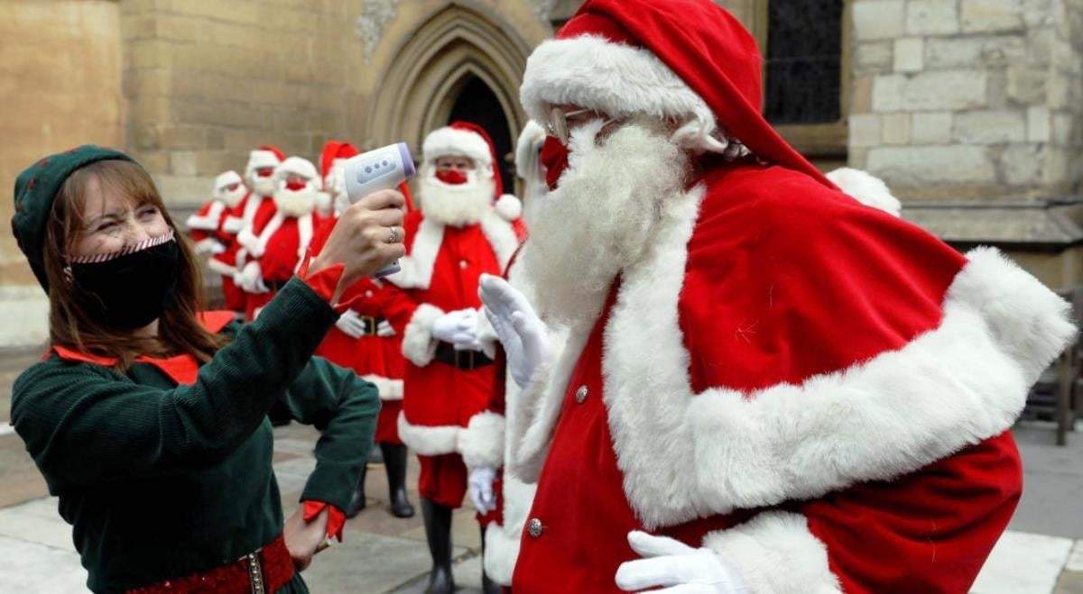 Papa Noel en el año del coronavirus. Fuente: (Instagram)