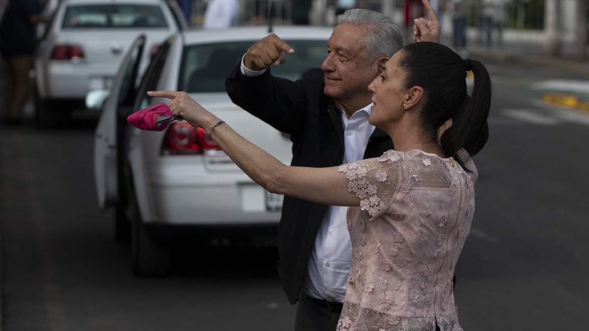 López Obrador y Sheinbaum en Iztapalapa