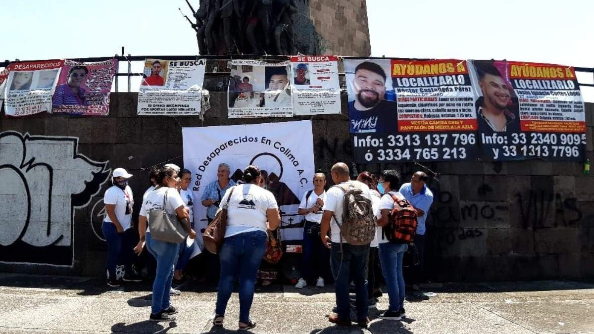 Protesta de la Red Desaparecidos en Colima A.C.