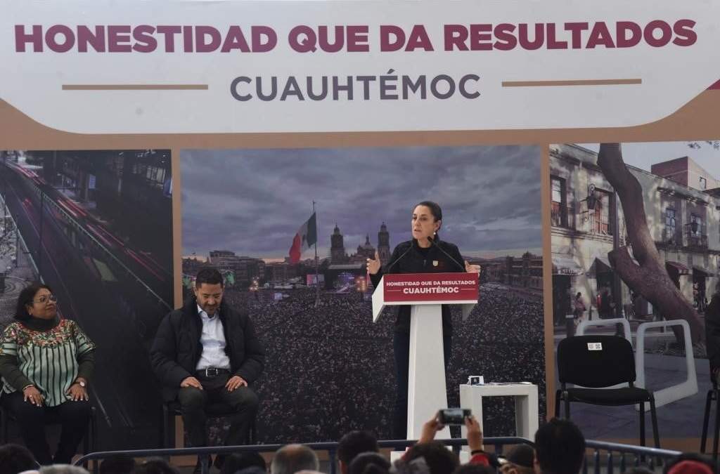 Claudia Sheinbaum de gira en la alcaldía Cuauhtémoc