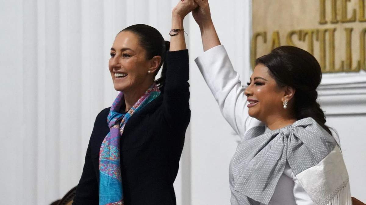 La presidenta Claudia Sheinbaum y la jefa de Gobierno de la CDMX, Clara Brugada