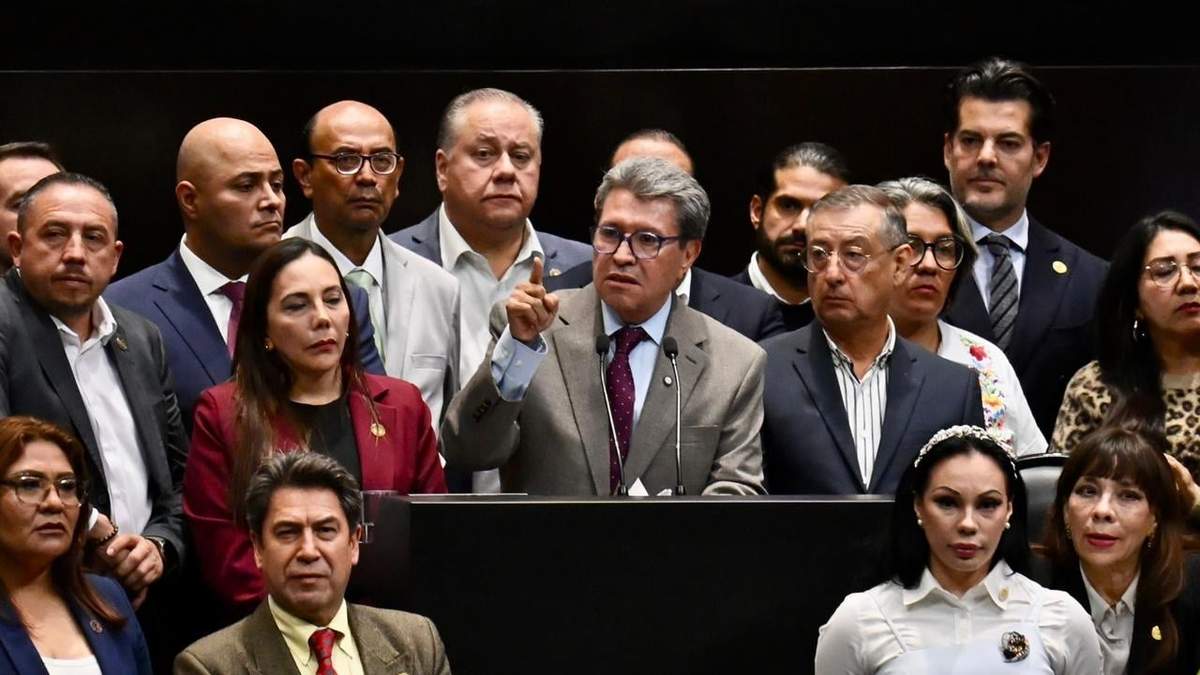El diputado morenista Ricardo Monreal en la sesión