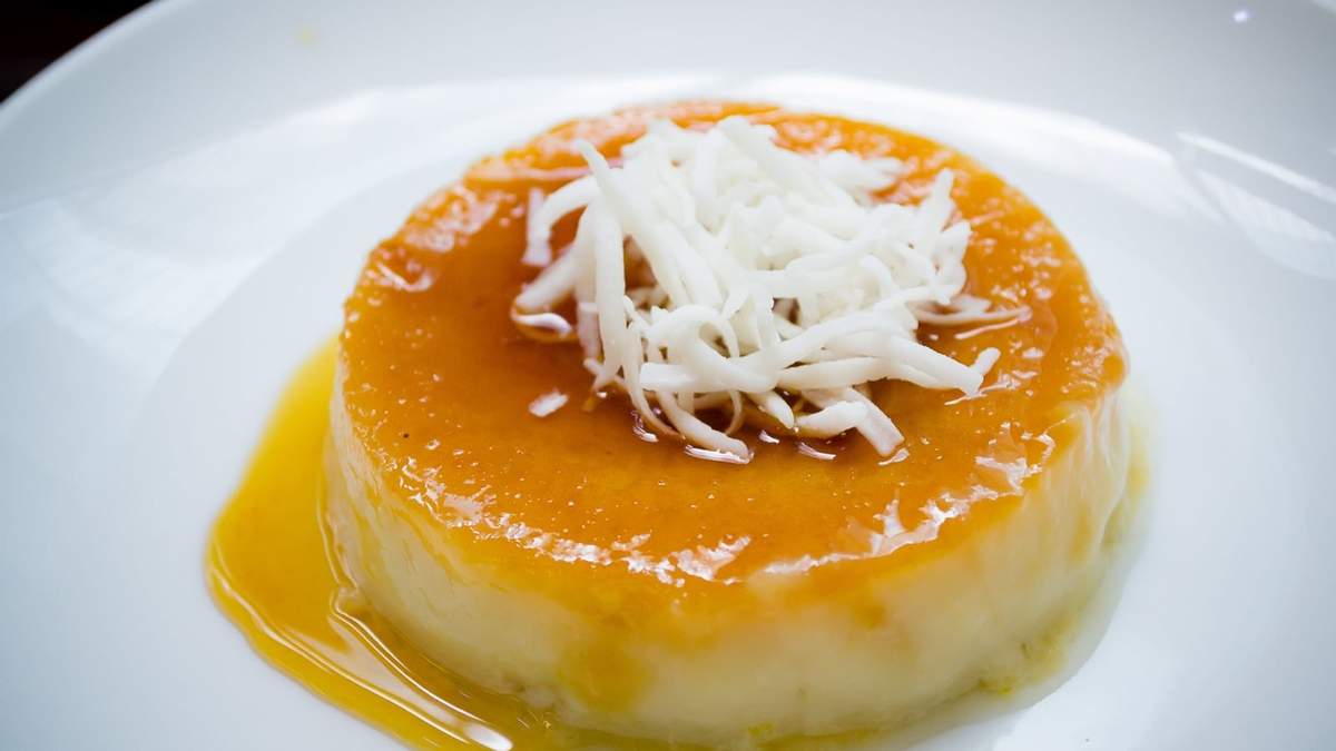 Flan de coco. Fuente: (instagram)