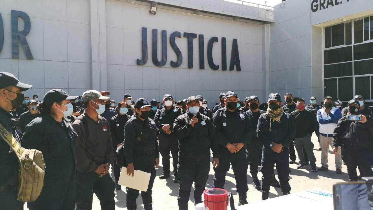 Elementos inconformes en la Policía Estatal de Oaxaca