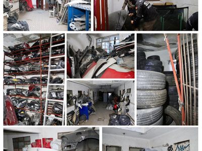 Escondían 150 toneladas de autopartes robadas en un hotel de la colonia Exhipódromo de Peralvillo