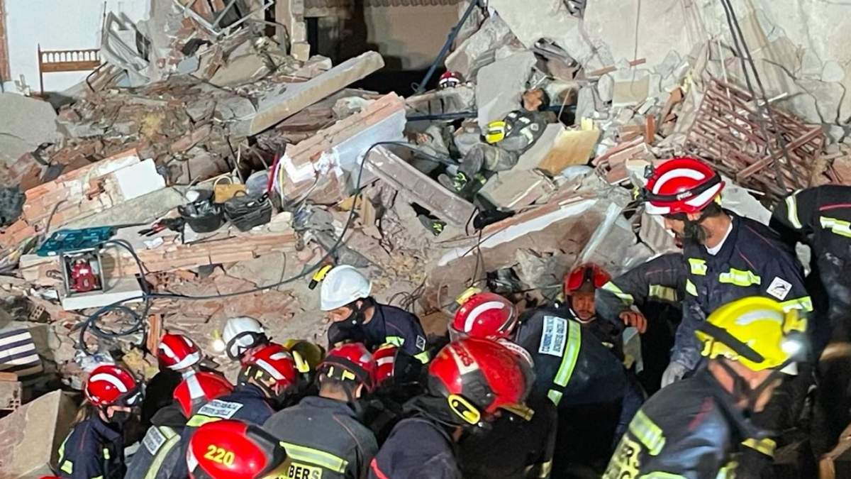 Las labores de rescate en España. Fuente: (Twitter)