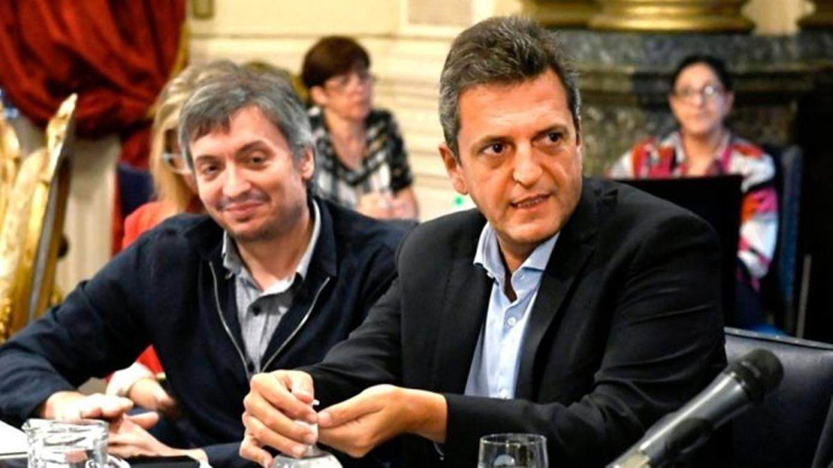 Sergio Massa estará acompañado por Máximo Kirchner. Fuente: (Twitter)