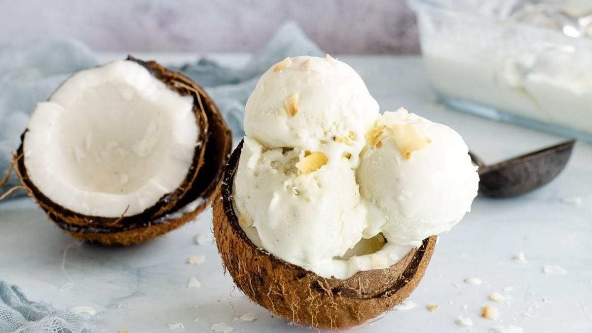 Helado de coco. Fuente:(X).