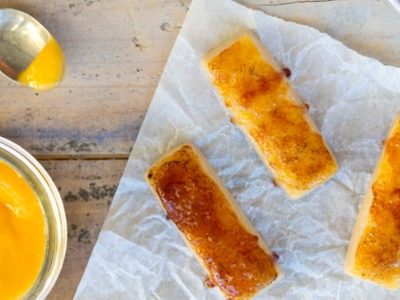 Receta para hacer un turrón de yema tostada al estilo español
