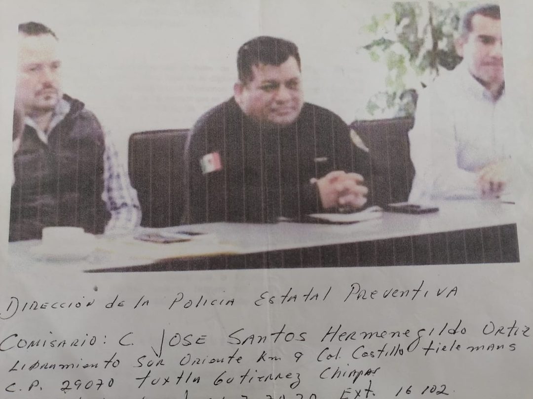 jefe policia chiapas