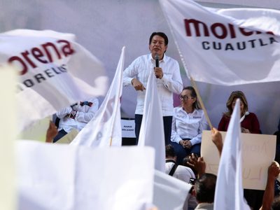 Diputados que no apoyen a Cuauhtémoc Blanco, no tienen futuro en Morena: Delgado