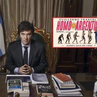Milei defendió la película de Francella