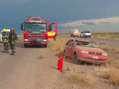 Doble accidente en Ruta 51: dos vuelcos en menos de una hora dejan varios heridos