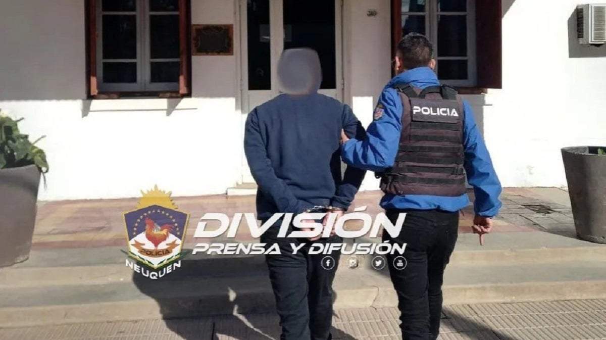 El detenido por sextorsión. Fuente: Policía Neuquén.