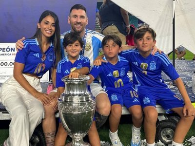 "Por tres": el inolvidable momento que vivieron los hijos de Lionel Messi jugando en Inter Miami