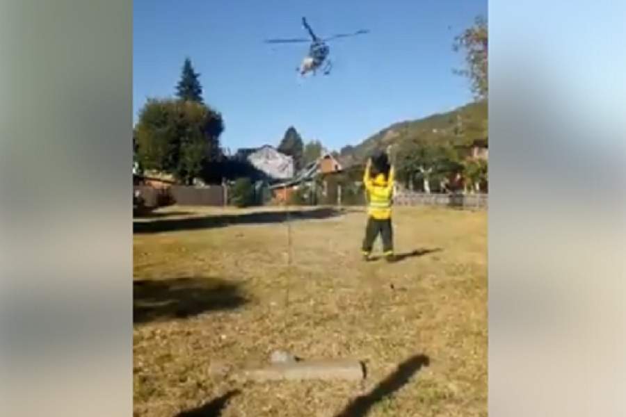 Rescate en el Lanín Fuente: (Twitter)