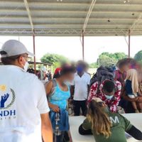 El INM ofrece regularizar estancia de tres mil 852 migrantes de caravana que arribó a Mapastepec