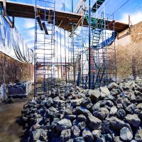 Continúa retiro de restos calcinados en templo de Nurio; recuperación para largo