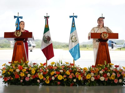 Sheinbaum y Arévalo reforzarán seguridad en la frontera México-Guatemala