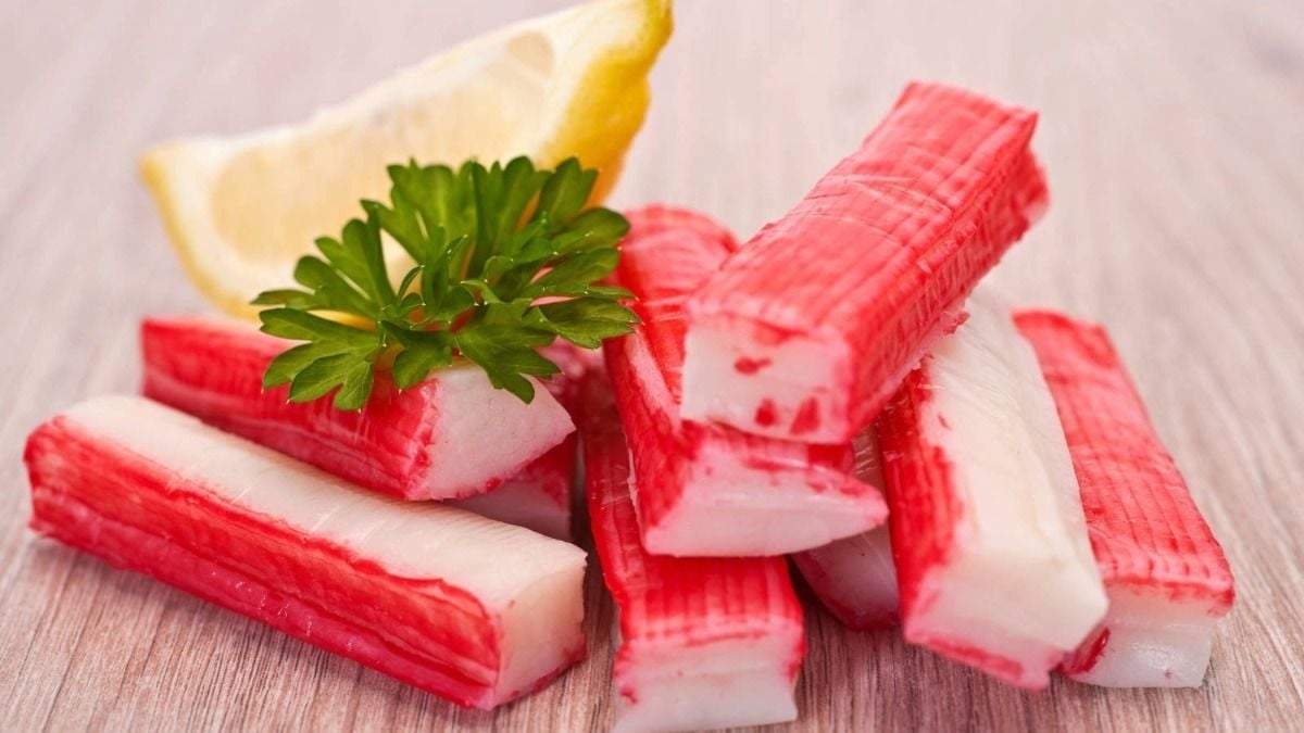 Surimi, el bocadito de pescado de mar. Fuente: (twitter)