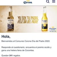 Alertan por “Concurso Día del Padre Corona 2022”; así buscan robar tus datos
