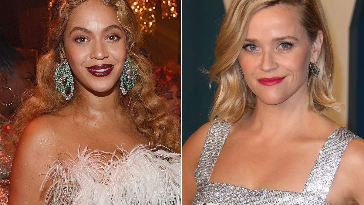 Beyoncé y Reese Witherspoon. Fuente: (Twitter)