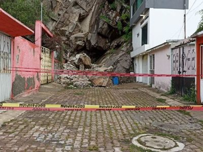 Se desprende talud de rocas en Ecatepec, a un año de la tragedia del Chiquihuite