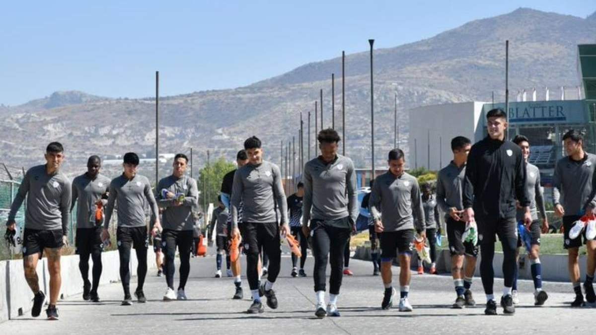 Los jugadores del Club Pachuca