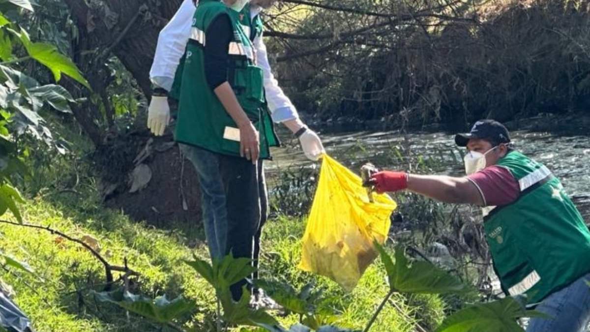 Jornada de limpieza en el Río Atoyac en enero pasado