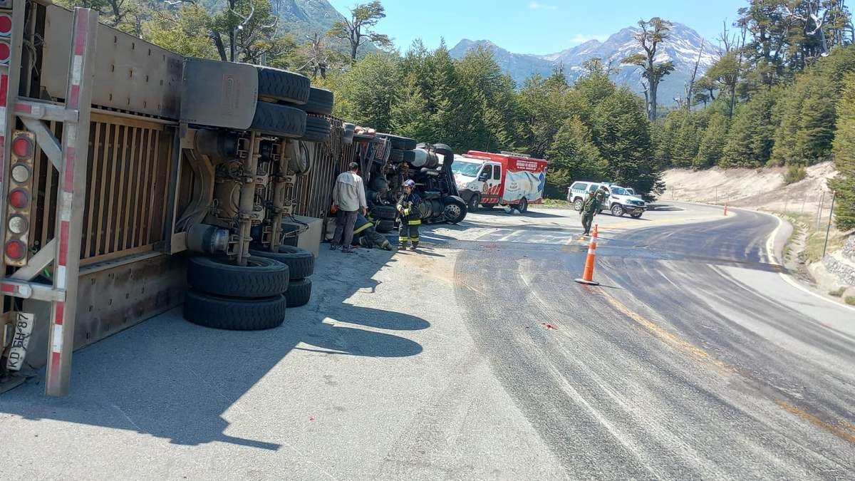 Un camión volcó sobre la ruta. Fuente: (Vialidad Nacional)