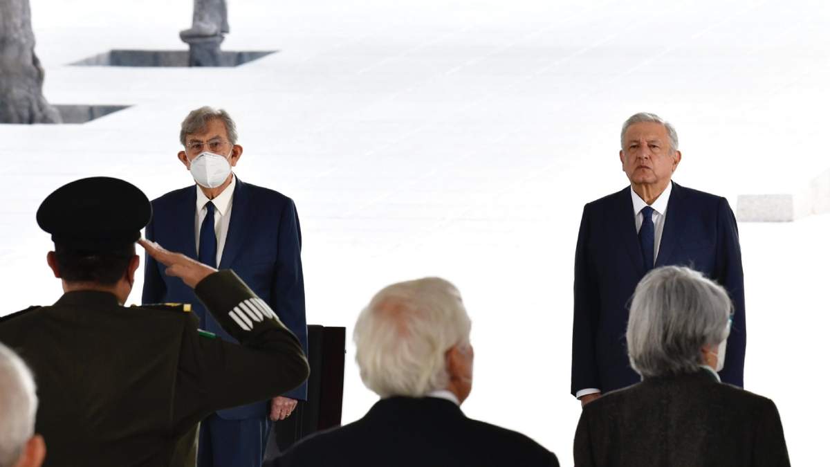 Cárdenas y López Obrador en un acto oficial
