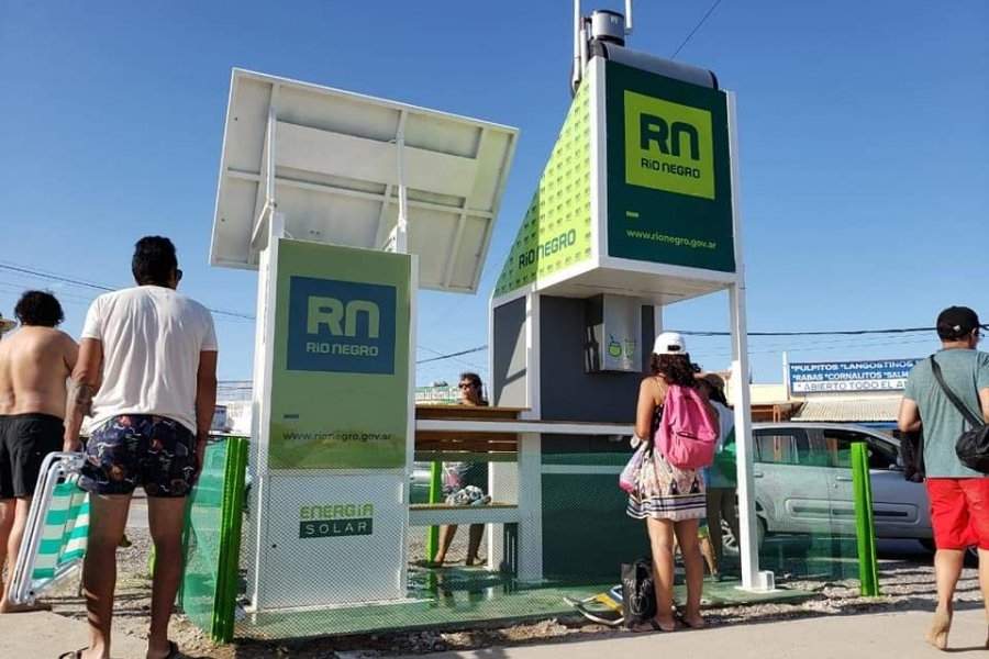 Estación solar Las Grutas Fuente: (Twitter)