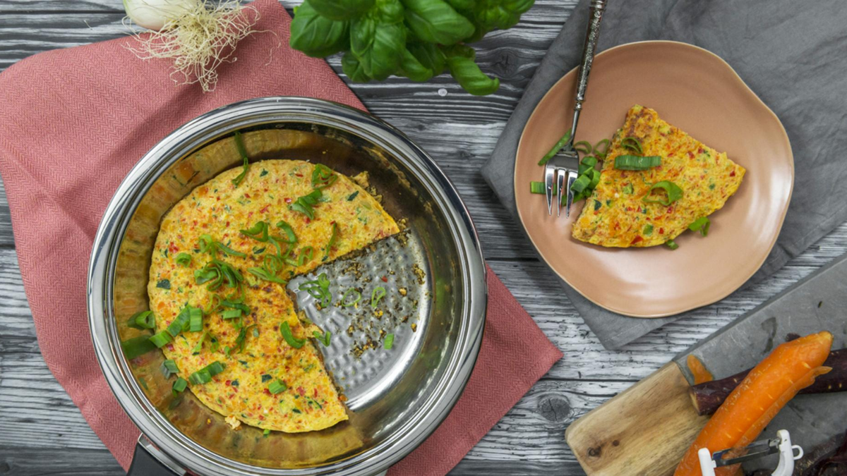 Tortilla de verduras. Fuente: (Instagram)