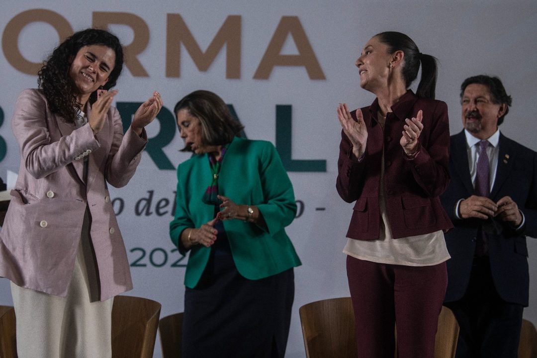 Alcalde y Sheinbaum. Es una mujer maravillosa. Foto Octavio Gómez