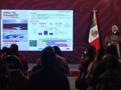 Rescate de mineros de El Pinabete será en diciembre, asegura AMLO