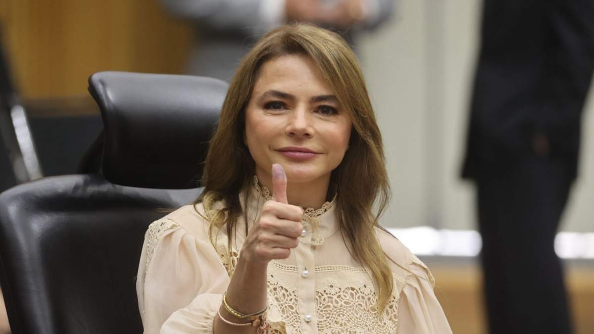 La consejera electoral Carla Humphrey Jordan durante la sesión extraordinaria del Consejo General del INE de este lunes