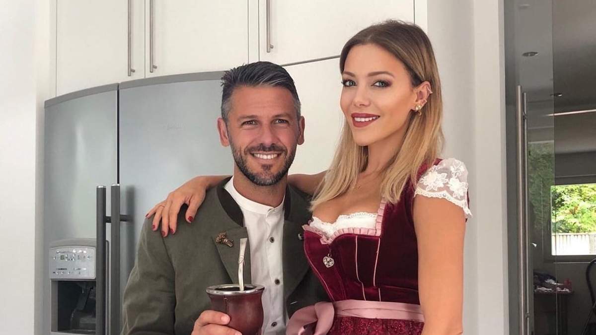 Martín Demichelis y Evangelina Anderson. Fuente: (Instagram)