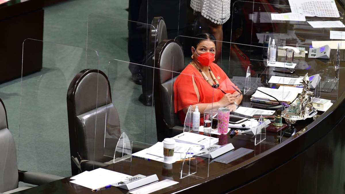 Dulce María Sauri Riancho, presidenta de la Mesa Directiva de la Cámara de Diputados