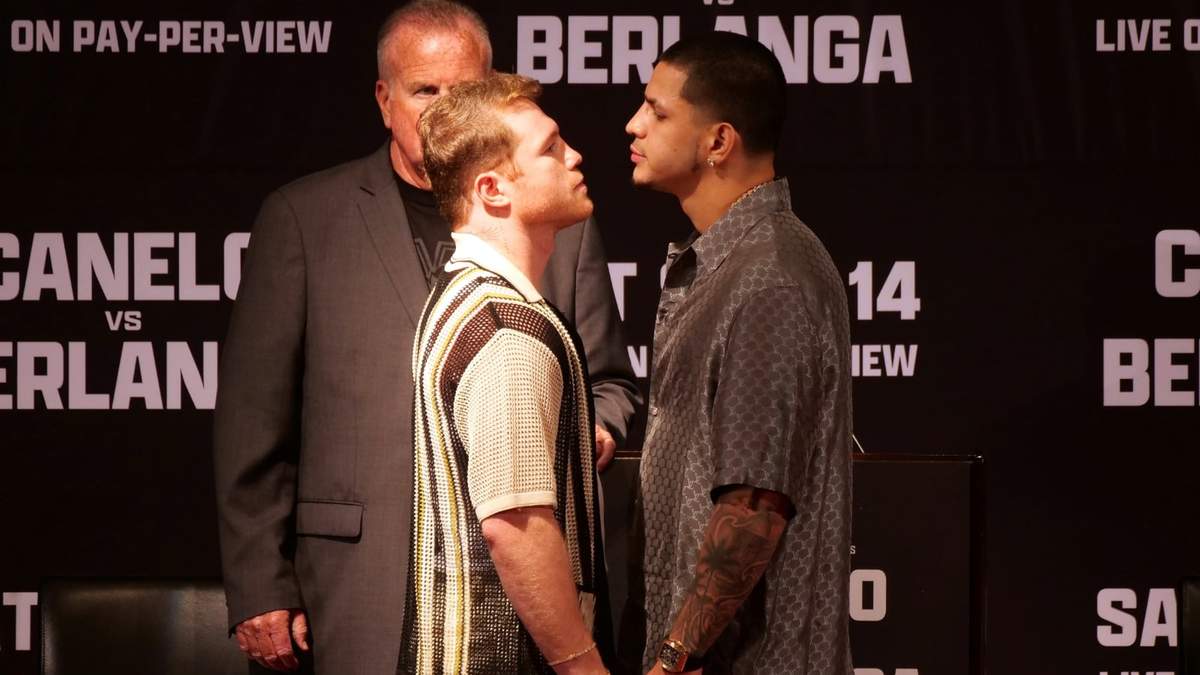 Canelo Álvarez y Edgar Berlanga. Fuente: (Twitter)