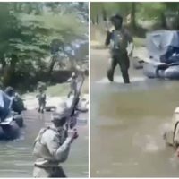 Marinos enfrentan a individuos que pretendían contrabandear gasolina desde Guatemala
