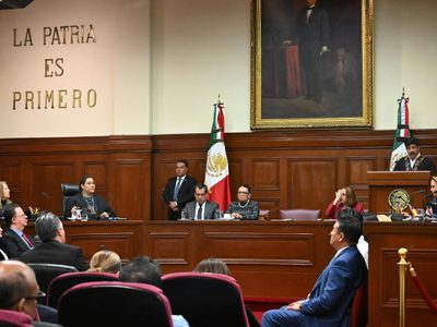 En medio de críticas a sus antecesores, Hugo Aguilar rinde su primer informe en la SCJN
