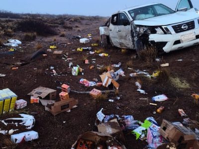 Choque frontal entre dos camionetas en la ruta 237; uno de los conductores resultó herido