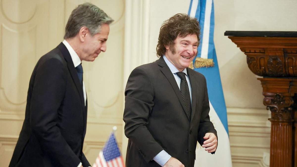 Javier Milei busca mejorar la relación con Estados Unidos. Fuente: (Twitter)